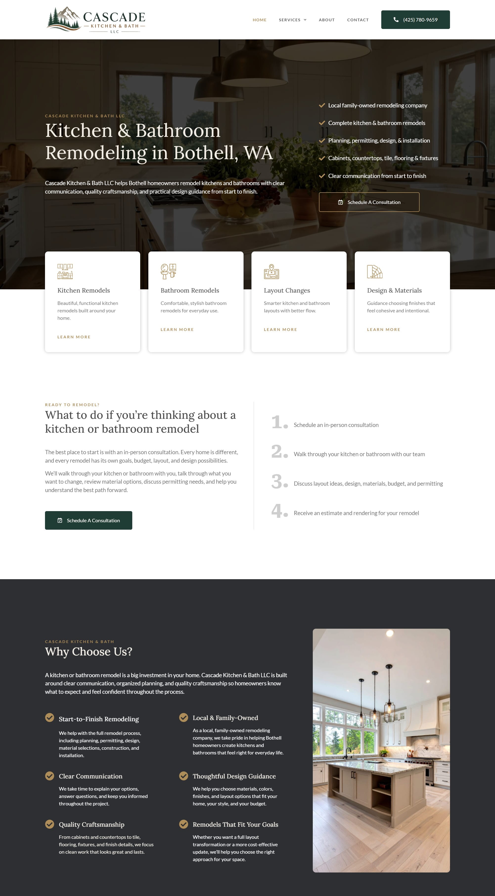 Cascade Kitchen & Bath website